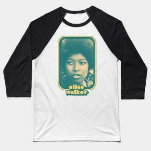 Alice Walker / Retro Style Feminist Icon Baseball T-Shirt